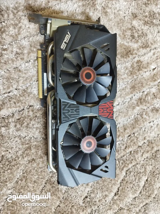 كرت شاشة gtx 980 Asus strix مستعمل نضيف للبيع 75 دينار