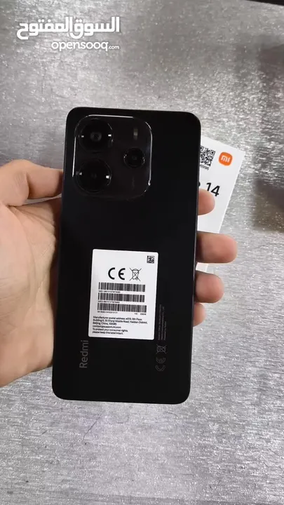 Redmi Note 14 Midnight Black  يوجد كفالة لمدة سنة