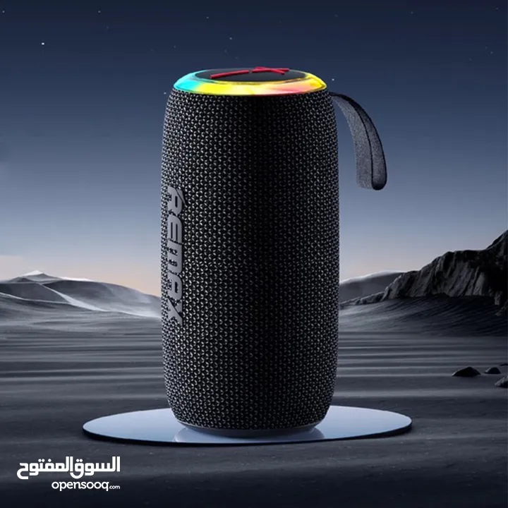Remax RB-M82 RGB Wireless 7Wx2 USB/Type-C/TF/FM Speaker -Black سبيكر لاسلكي