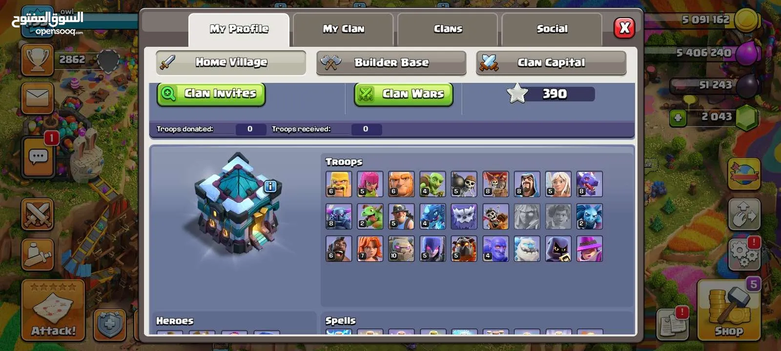 2016 Clash of Clans account for cheap