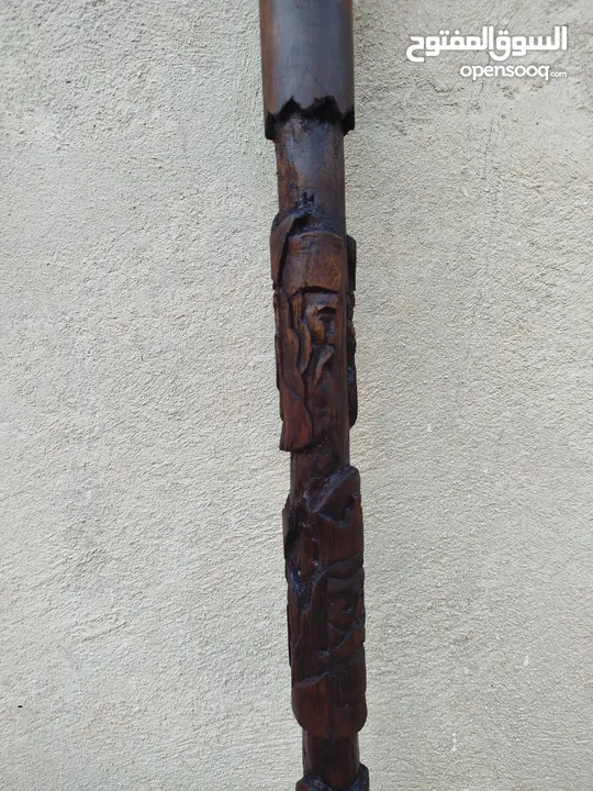 handmade woodcarving stick