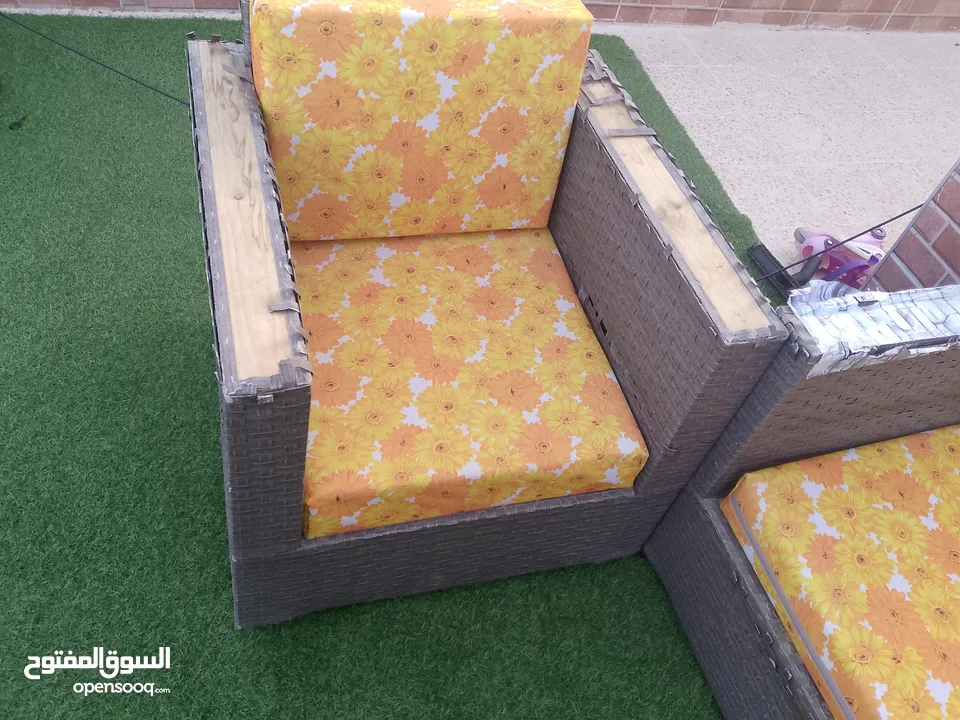 كنب حديقة راتان