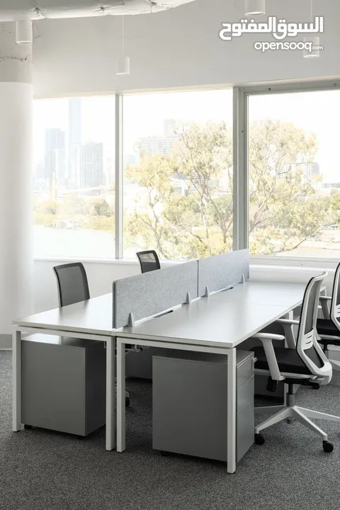 خلية عمل زحكات اثاث مكتبي ورك استيشن -work space -partition -office furniture -desk staff work stati