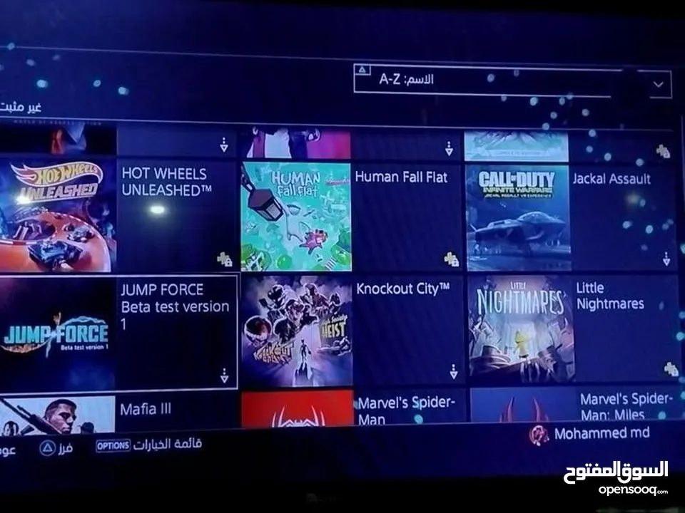 حساب بلاستيشن ماشالله عليه اكتر من خمسين لعبه