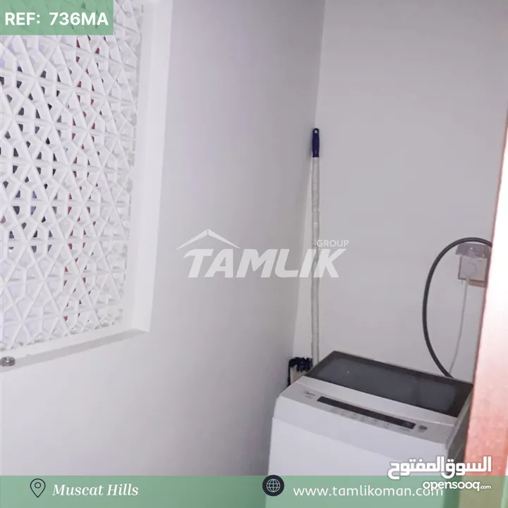 Fantastic Furnished Apartment for Sale in Muscat Hills  REF 736MA