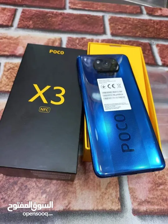مستعمل وكاله poco X3  Nfc رام 6 والإضافة جيجا 128 أغراضة الأصلية متوفر توصيل