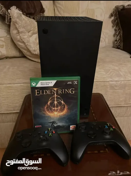 جهاز Xbox Series X مع 2 يد تحكم و لعبة Elden Ring