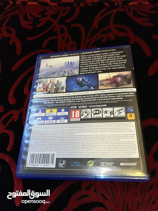 شريط لعبة GTA V جراند PlayStation 4 - Opensooq