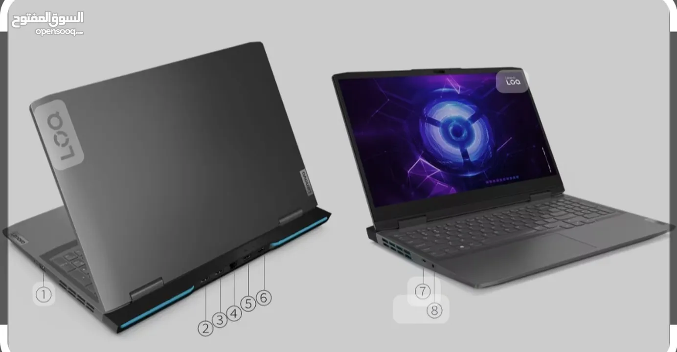 لابتوب لينوفو  جيمنج  بمواصفات  عالية  LABTOP Lenovo LOQ i7 13620H RTX 4050