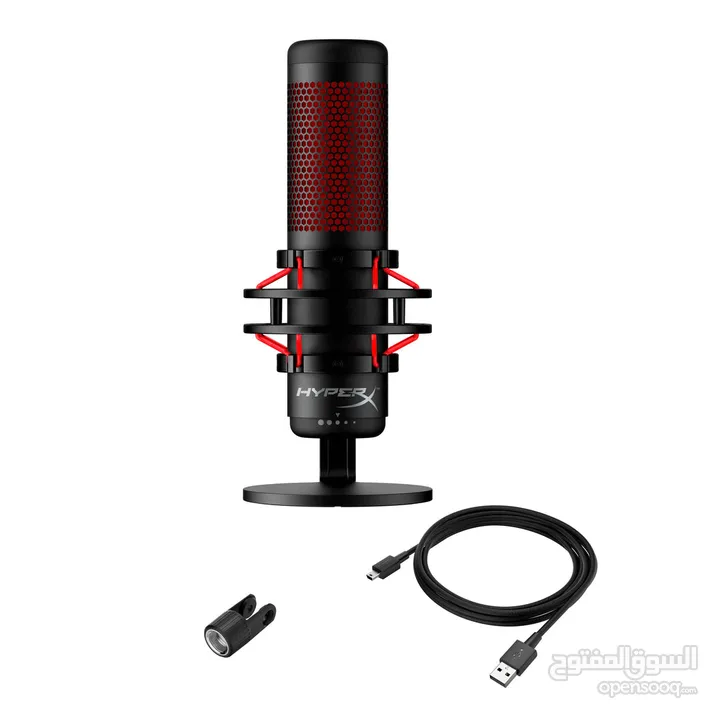 مايكروفون احترافي - جديد -  HyperX Quadcast هايبر اكس كواد كاست
