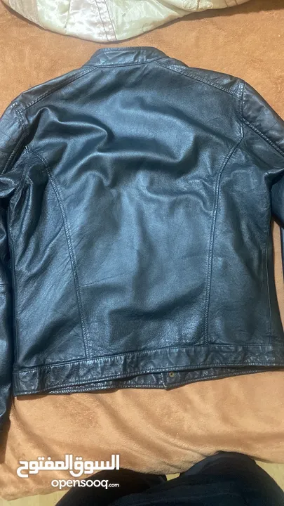 جاكيت جلد بايكر قابل للتفاوض river island leather jacket