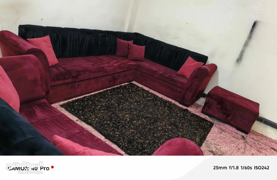 اسم المنتج: كورنر عدد المقاعد: 9 سعر المنتج:  90 دينار +بفه هدية   نوع الخشب: