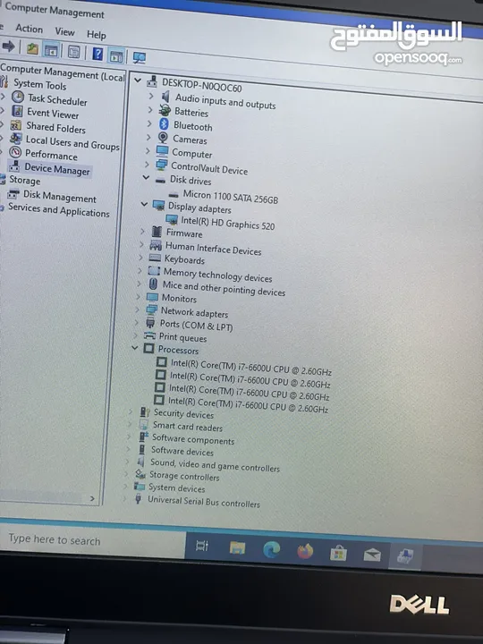 لاب توب DELL Core i7GEN 6 بحالة لجديد