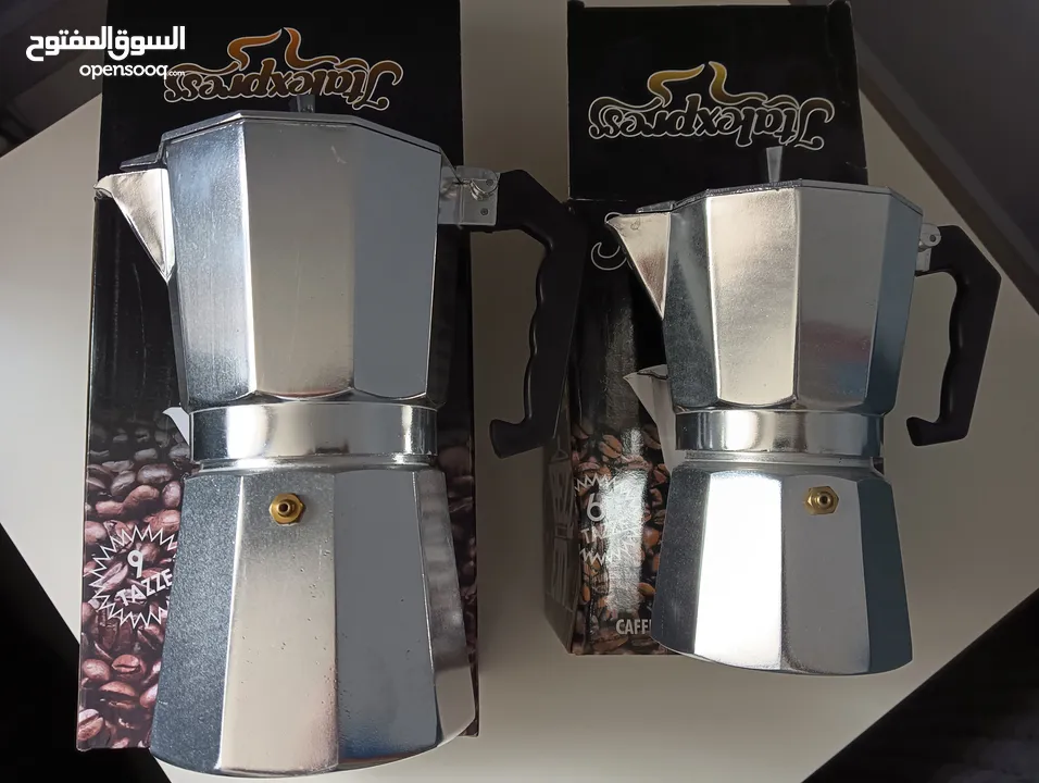 ابريقين ضغط اعداد قهوة اسبرسو Cafeteira Italiana Café Espresso جديد