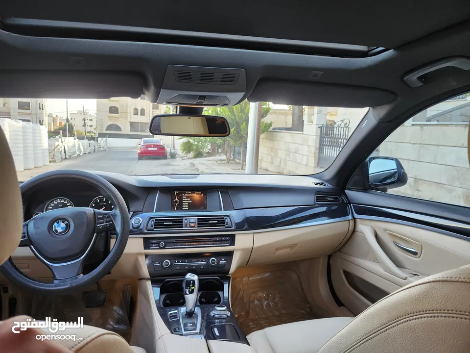 BMW 520 موديل2014 فحص كامل فل كامل   ممشى قليل بحالة الوكالة