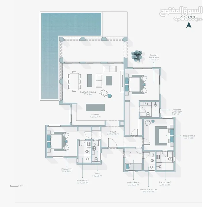 3 + 1 BR Ground Floor Villa Off Plan and Freehold with Private Pool