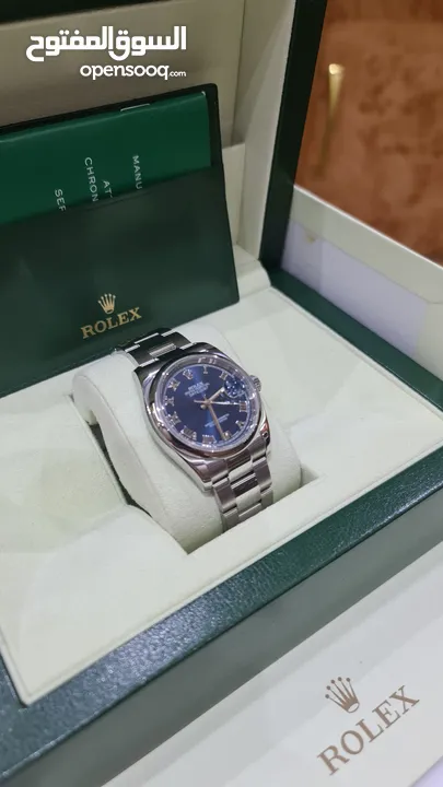 ROLEX S/S DATEJUST 36MM BLUE DIAL, BOX ONLY