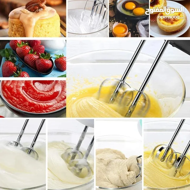 خفاق البيض خلاط حلويات بيض مضرب البيض لعمل الحلويات و الكريما 7 سرعات  4 روؤس مكسر mixer