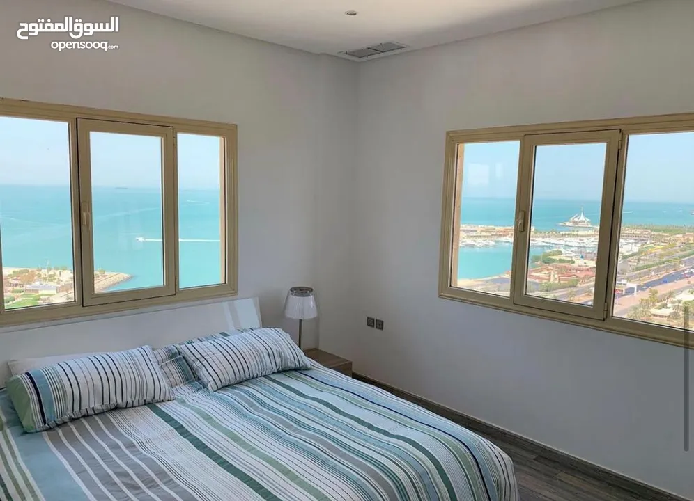 شقة سكنية للايجار فى Byblos complex السالميةقطعة9 )floor12 )-Sea view)