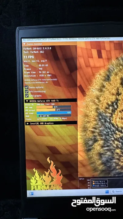 MSI GF65thin Laptop.