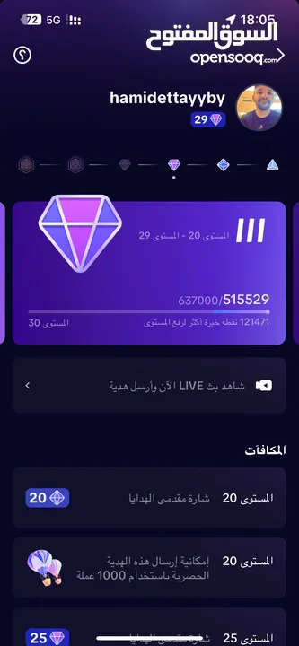 بيع حساب تيك توك ليفل 29