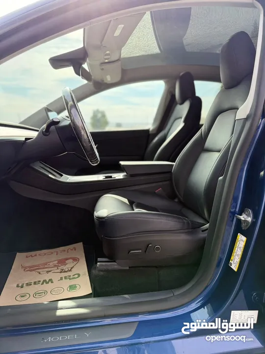 ‏TESLA MODEL Y 2022 LONG RANGE فل اضافات فحص كامل بسعر مناسب Dual Motor