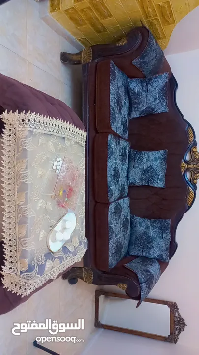 كنب حشب زان  دبل فيس