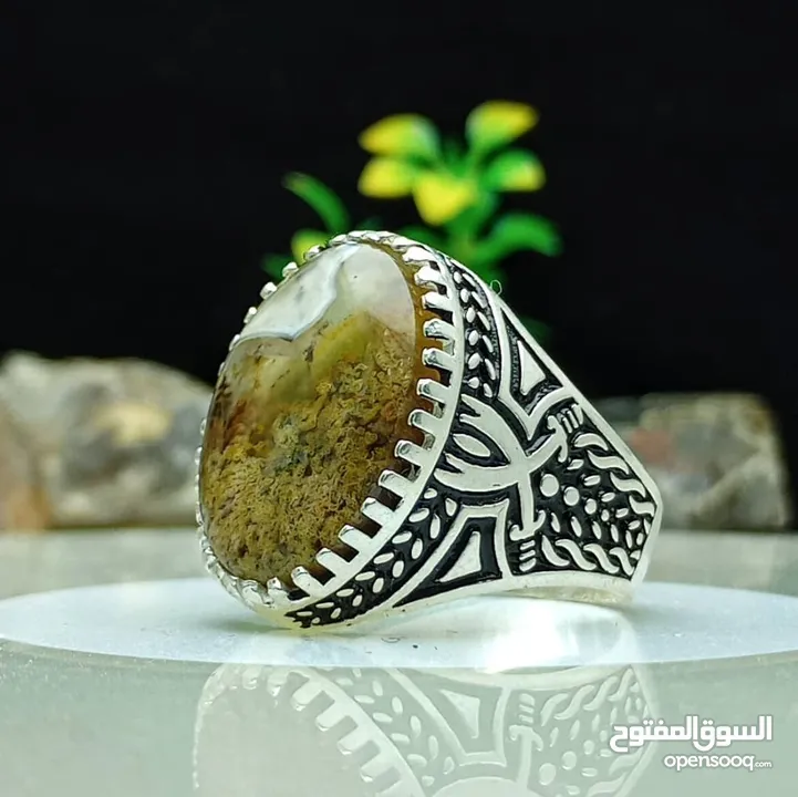 خواتم فضه وعقيق يمني اصلي