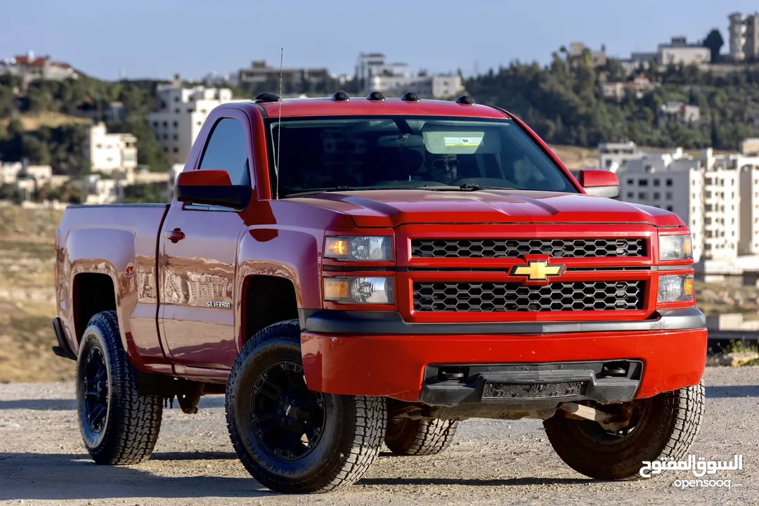 شيفروليه سلفرادو موديل 2015 غمارة بحالة ممتازة 4X4 فحص كامل Single Cav !!