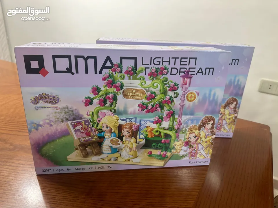 QMAN Toys - (350 قطعة) كيومان - فناء الزهور