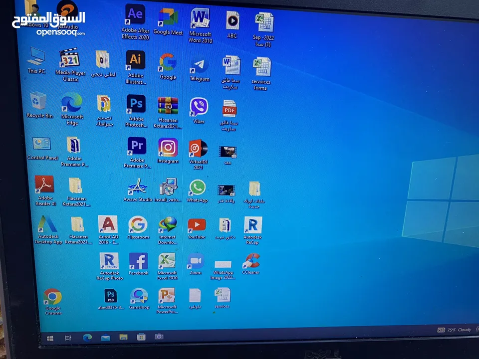 لابتوب ديل اخو الجديد محدث ويندوز 10 يتحمل كلشي اريده ب500 وبي مجال بي برامج مونتاج
