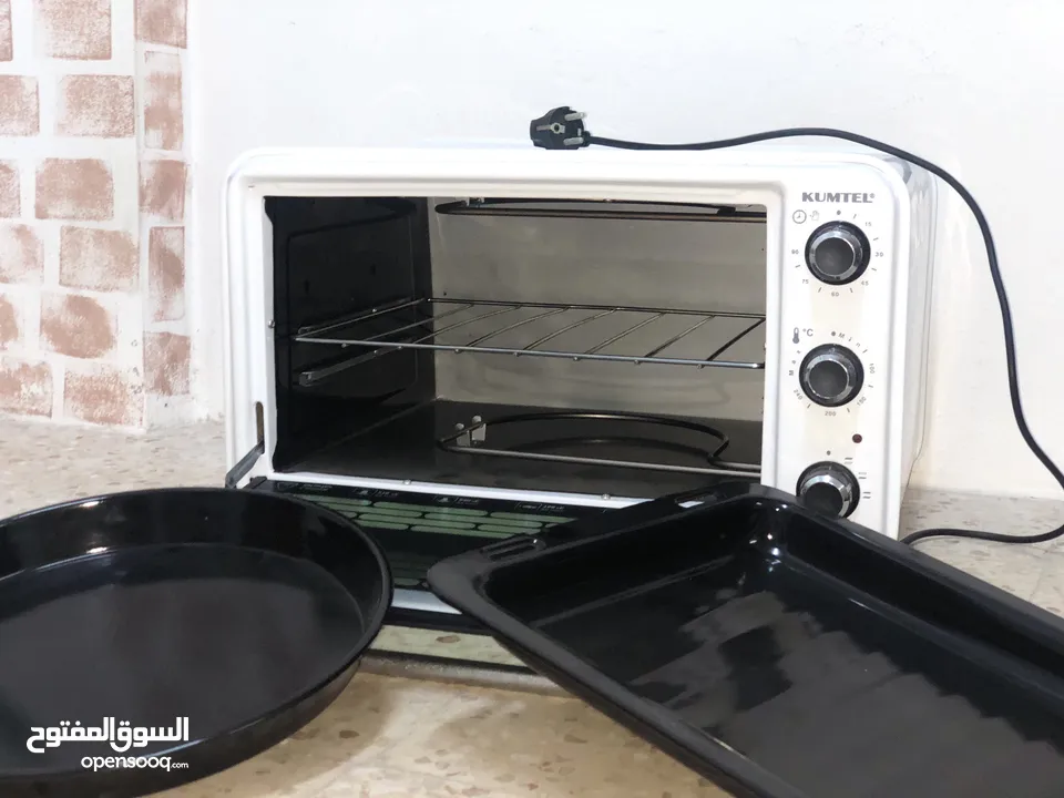 فرن كهربائي KUMTEL جديد بالكامل، لم يستخدم. موديل KF-3125 بسعة 36 لتر. صناعة تركية