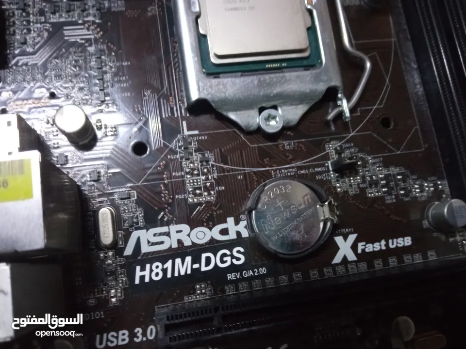 لوحات ASRock H81M-DGS مع معالج i3-4130