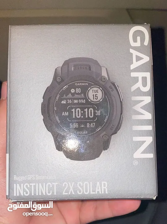 ساعة قارمن instinct 2x solar
