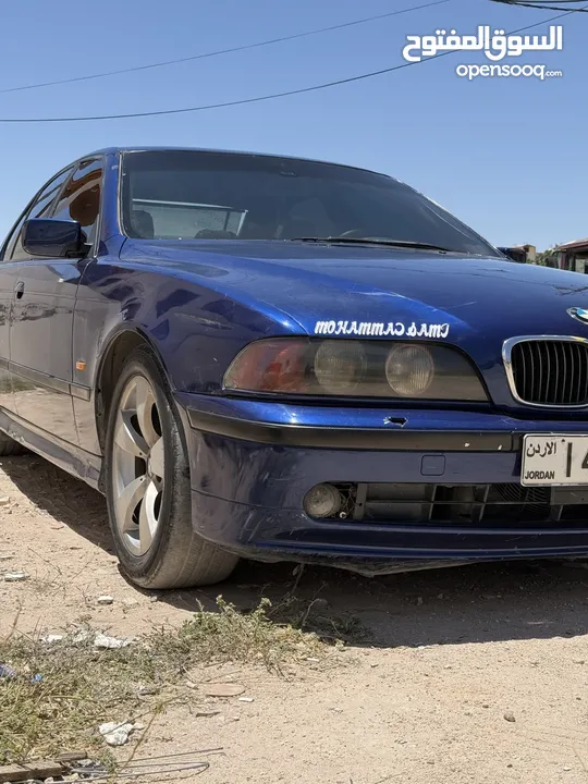 Bmw 525 1998 ماتورها  cc2500 السياره تصلح للعفائات الكبيره