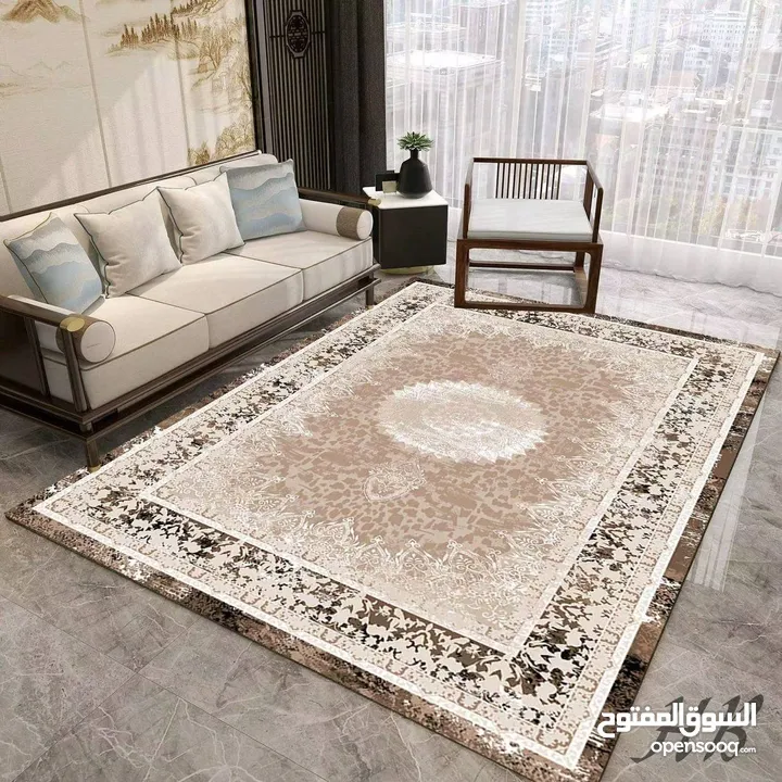 سجاد شتوي حفر فرو الأرنب ثقيل غير قابل للانزلاق  فخامة ناعمة بتكمّل شتاءك