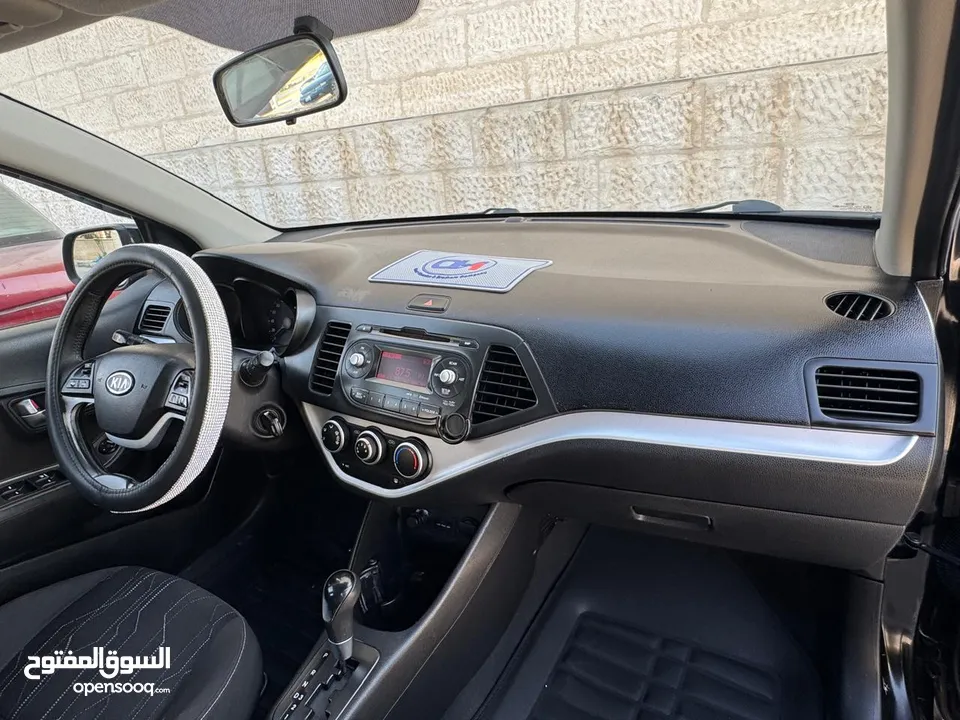 كيا بيكانتو اصلي اتوماتيك محرك 1250 فحص كامل وضع الشركه لسا مالك واحد ممشى قليل استخدام بسيط