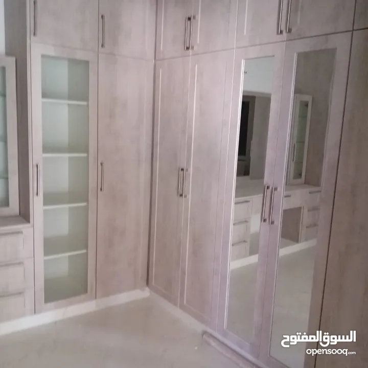 aluminium glass and wood cabinet