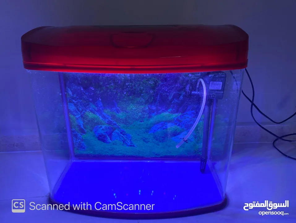 Fish tank with led light +water pump