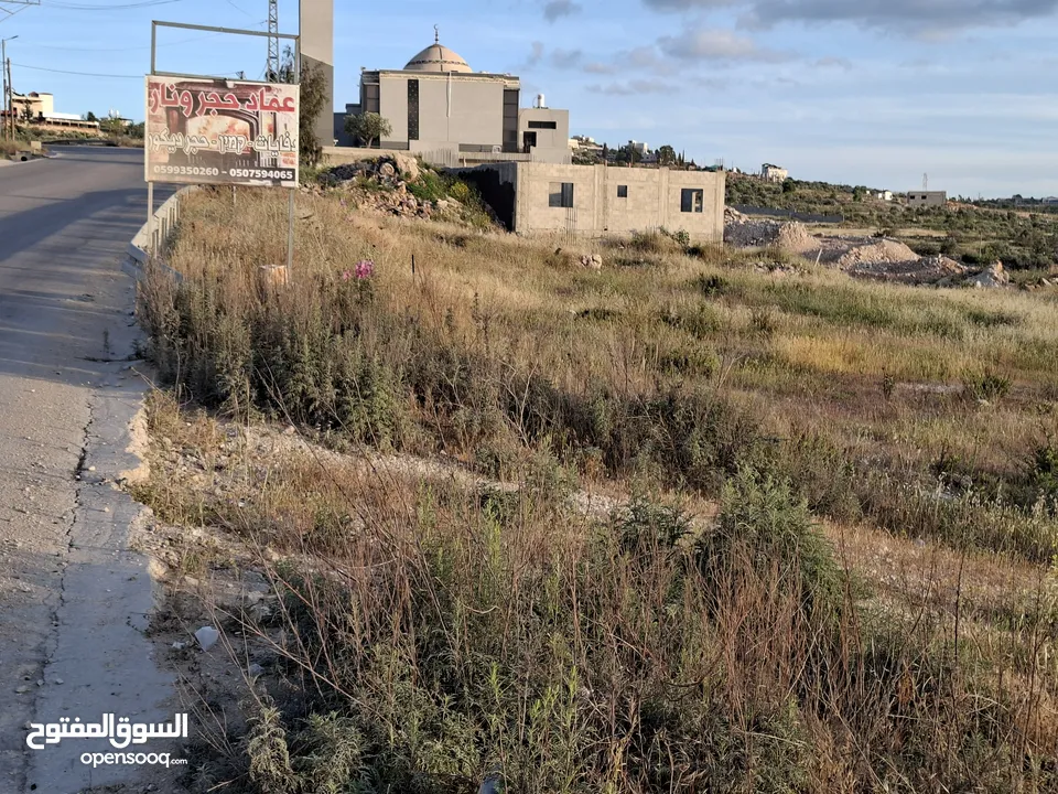 دونمين ارض طابوا فلسطنيني عاى الشارع الرئيسي مباشرة طولكرم الراس
