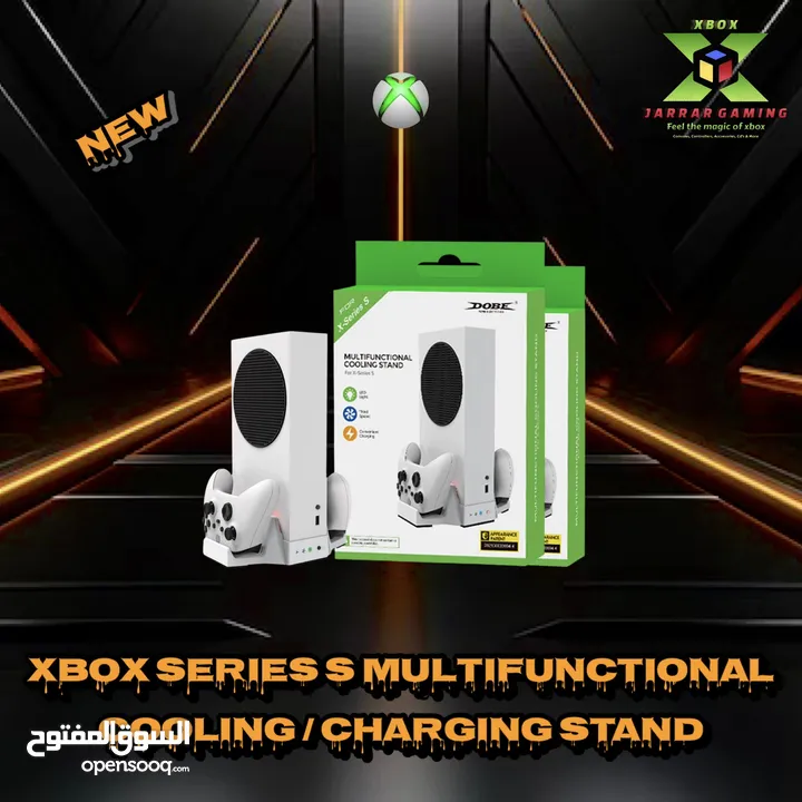 Xbox series x/s & one x/s cooling stand & battery charging قواعد تبريد مع بطاريات شحن اكس بوكس