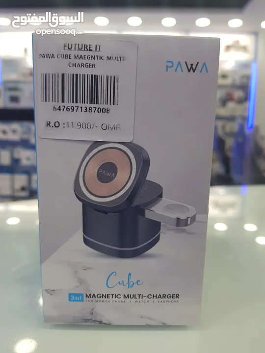 Pawa cube Magnetic 3in1 multi Charger