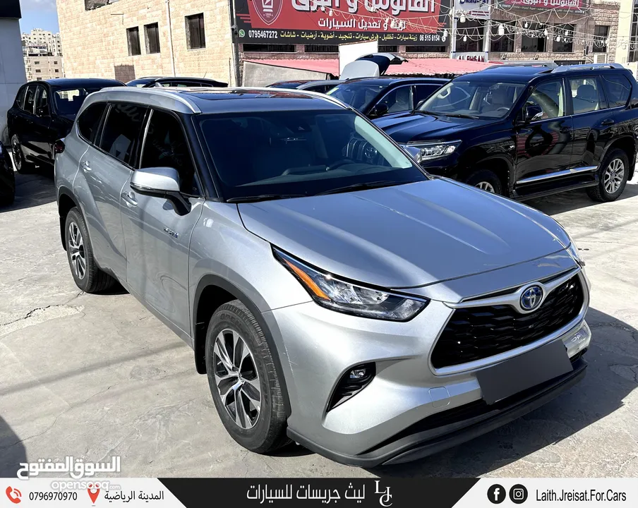 تويوتا هايلاندر هايبرد 2022 Toyota Highlander Hybrid GLE AWD