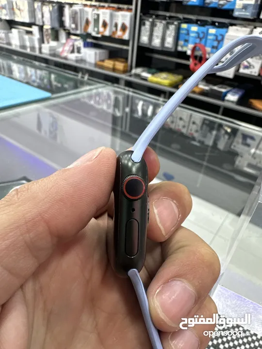 Used apple watch series 7  41mm ساعة ابل واتش الجيل السابع مستعملة بحالة جيدة مغيرلها بطارية