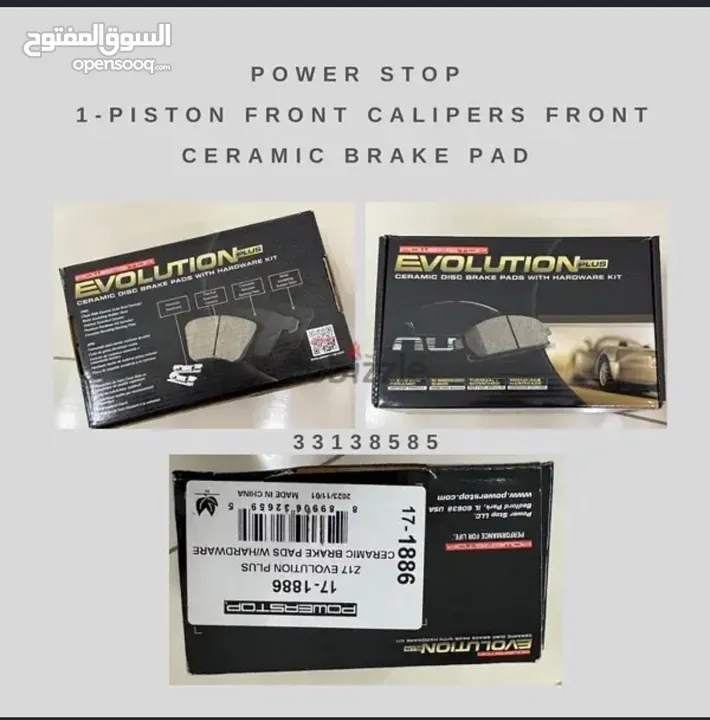 Piston front calipers