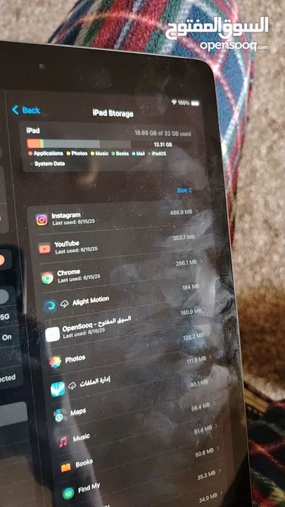 ايباد 8 للبيع او للبدل حالته ممتازه وبطول معي بالشحنه وبلعب ببجي 60 فريم بالراحه قابل للتفاوص
