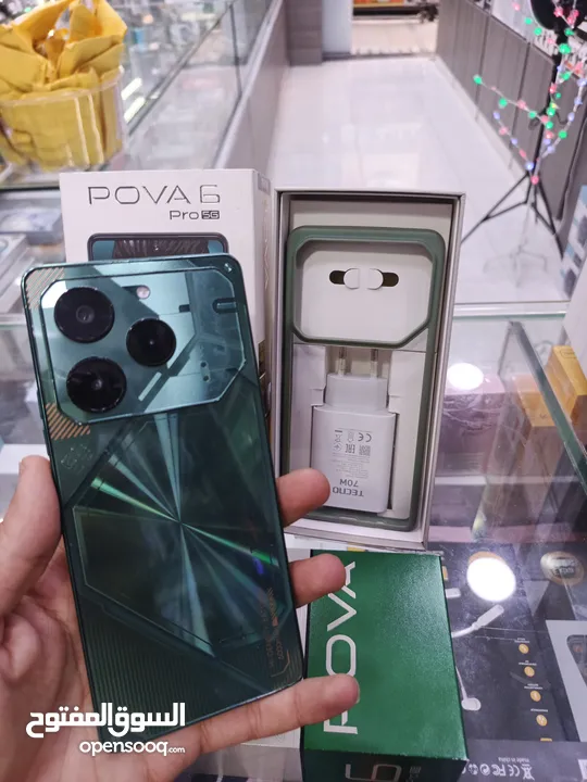 جهاز بحاله الجديد 256g 24 Pova 6 pro 5g كامل اغراضو