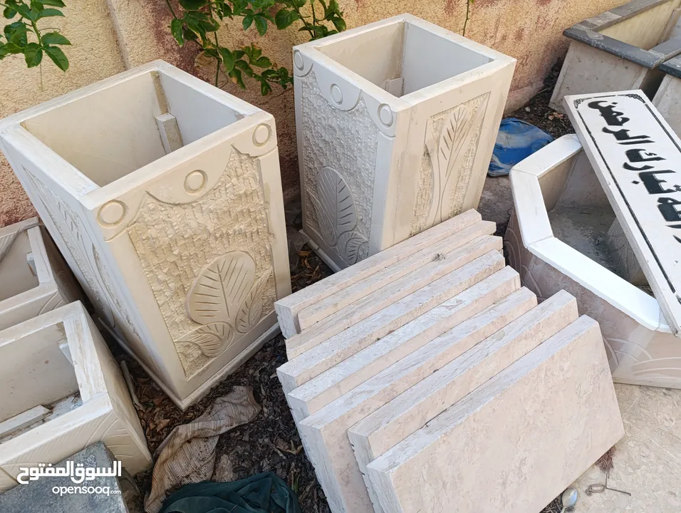 شلالات ،نوافير و أحواض زريعة حجر ورخام  قارمات ما شاء الله