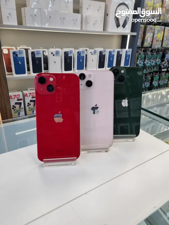 iphone 13  128 آيفون 13 128 جيجا مستعمل بحاله الوكاله وشبه جديد ومكفول