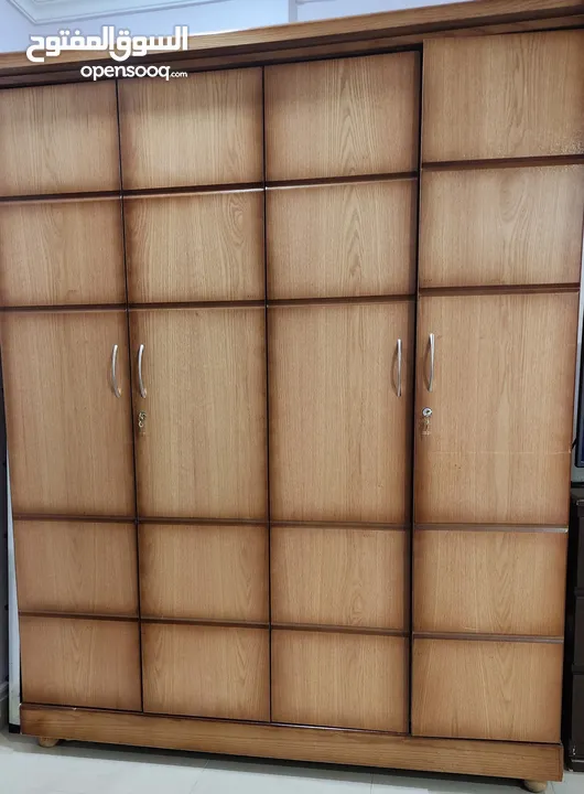 Cupboards and chest of drawers along with massager for sale